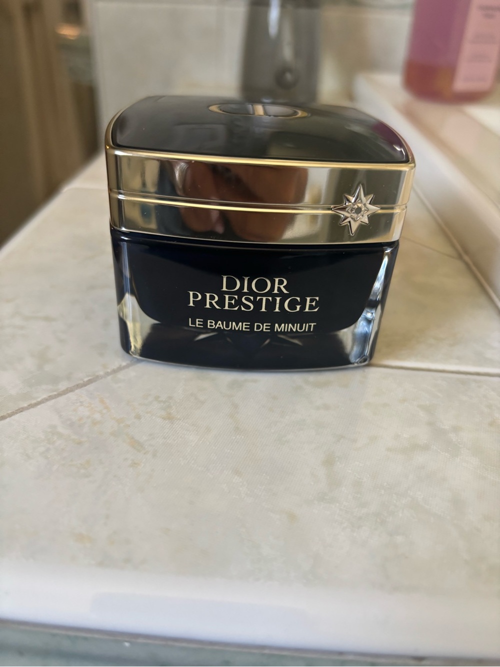 Dior Prestige Night Balm in Deep Navy & Gold Jar